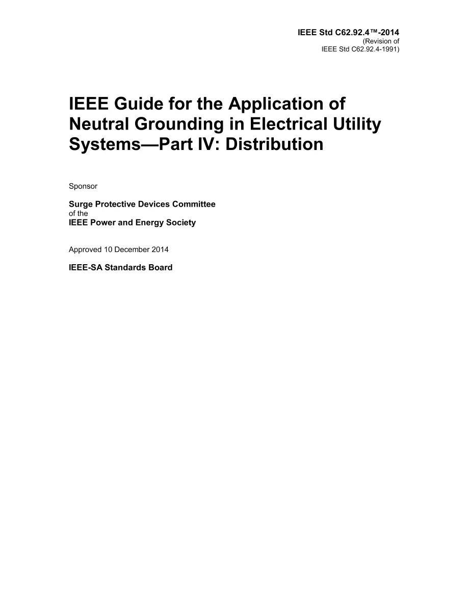 IEEE C62.92.4-2014 pdf