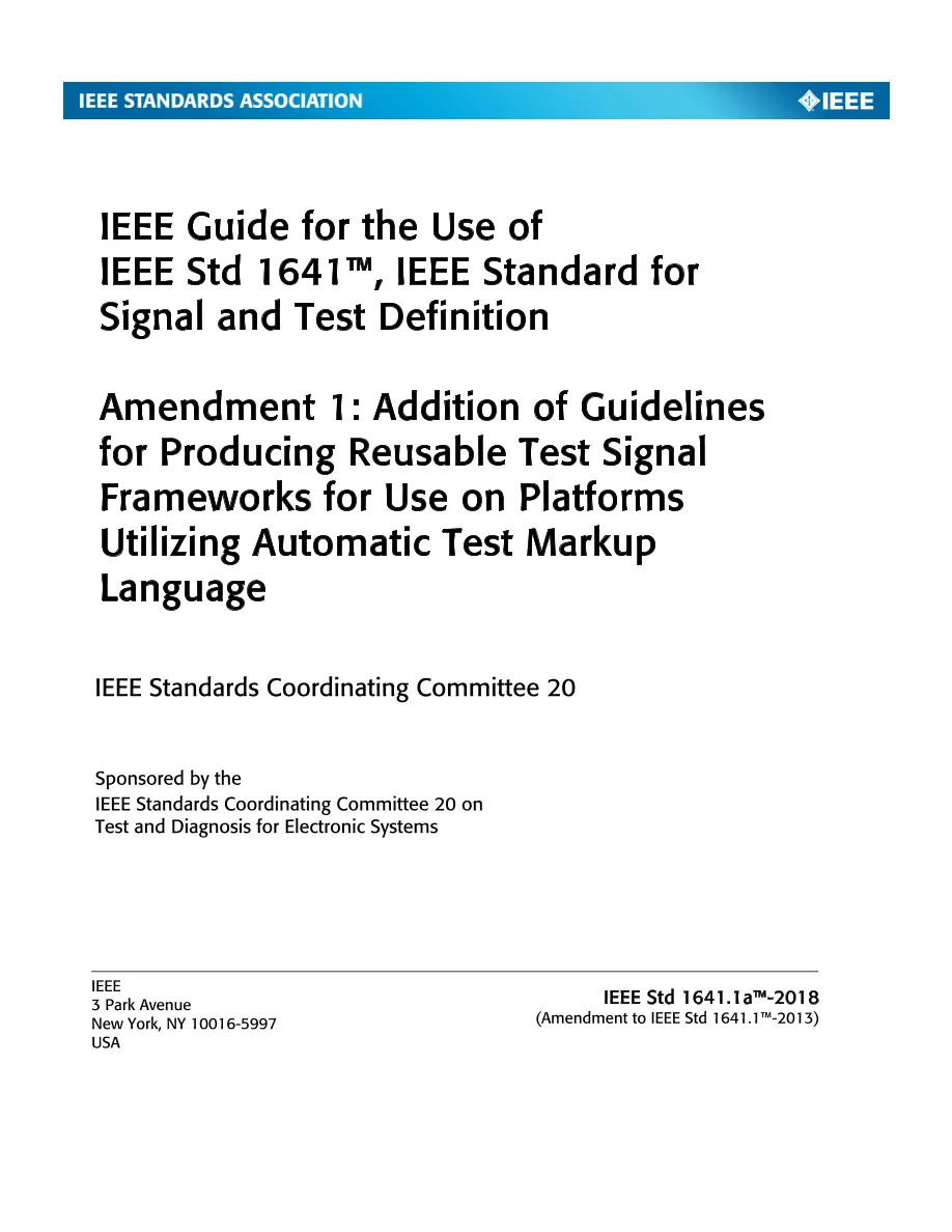 IEEE 1641.1a-2018 pdf