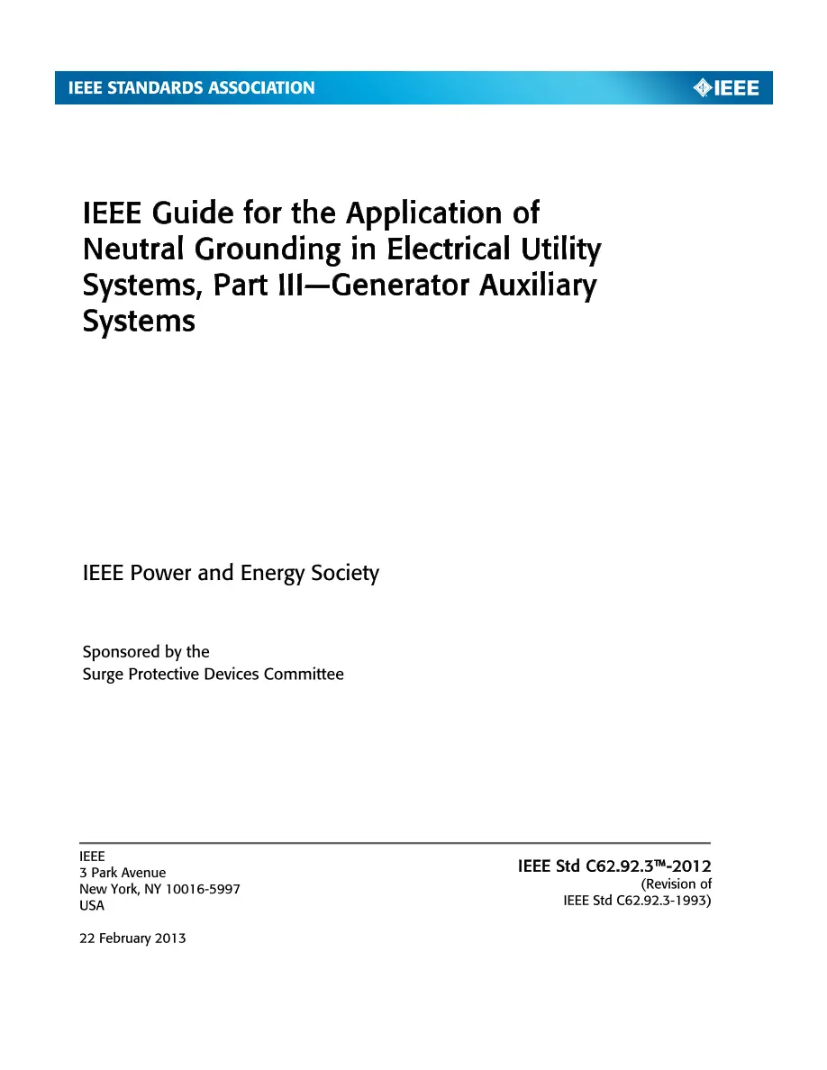 IEEE C62.92.3-2012 pdf