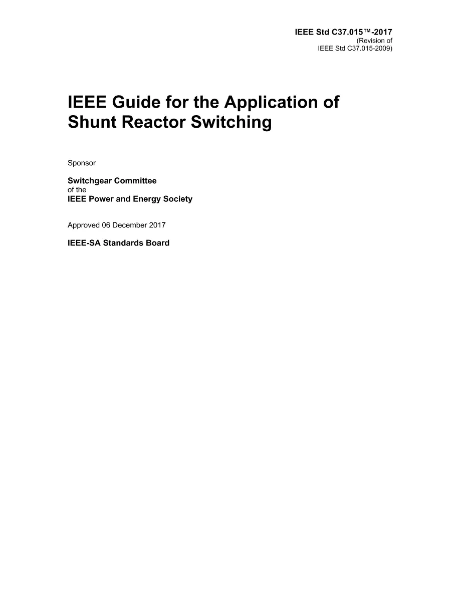 IEEE C37.015-2017 pdf