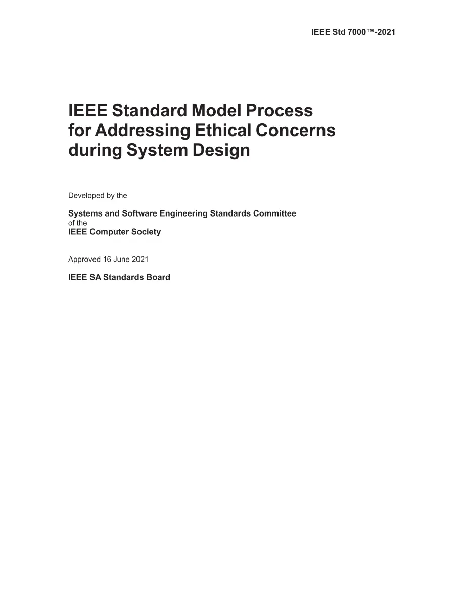 IEEE 7000-2021 pdf