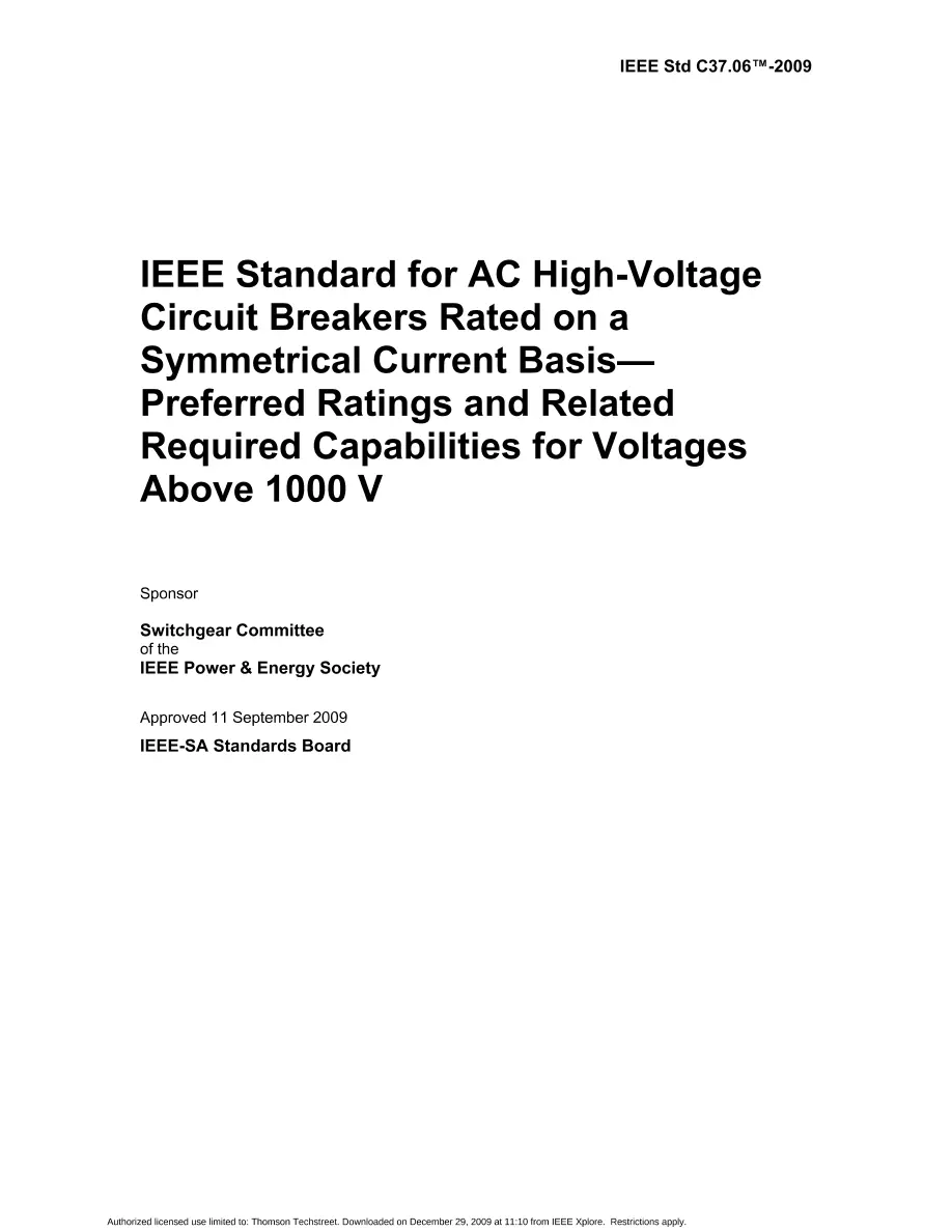 IEEE C37.06-2009 pdf