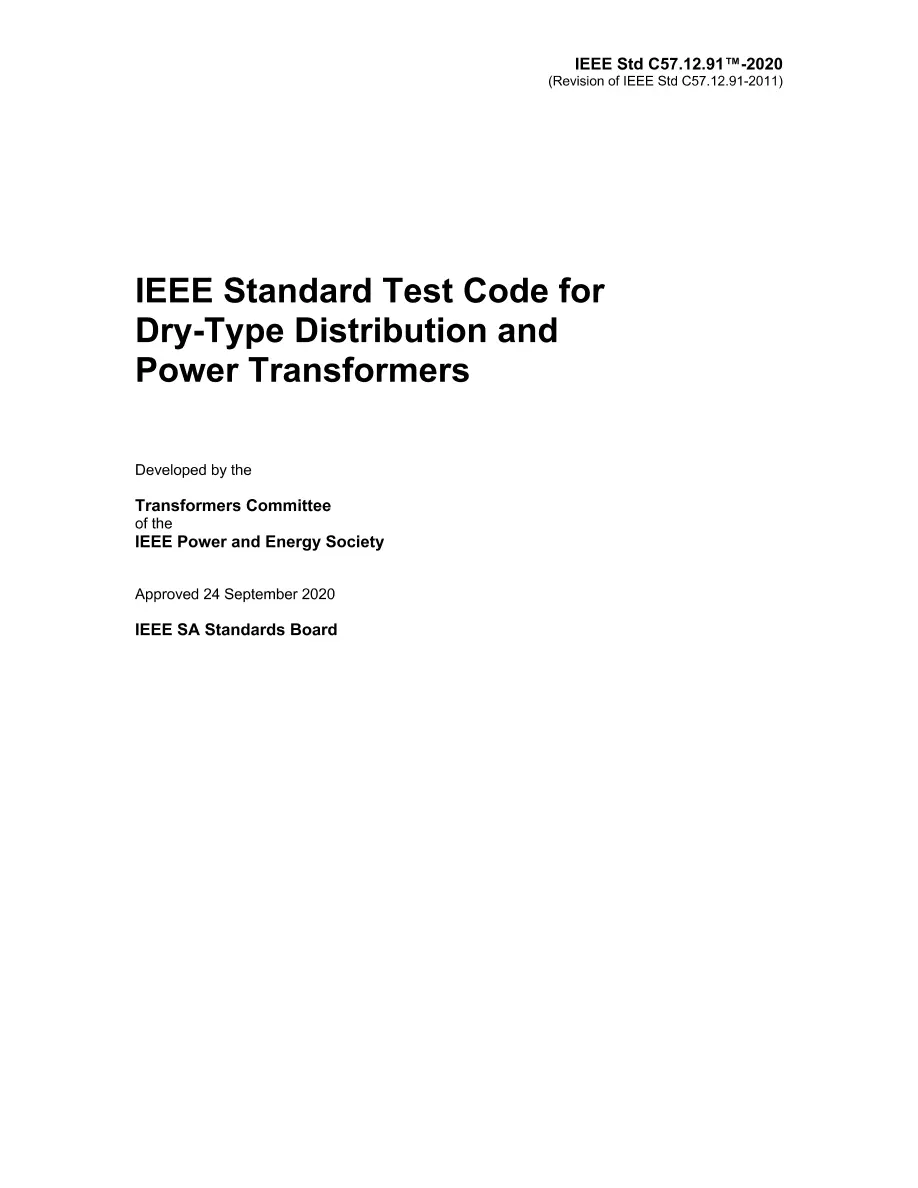 IEEE C57.12.91-2020 pdf