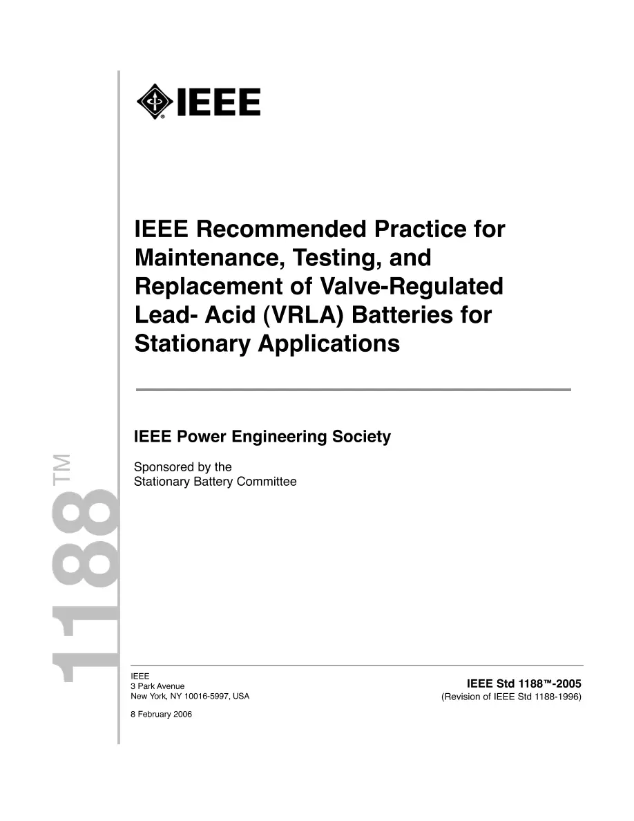 IEEE 1188-2005 pdf