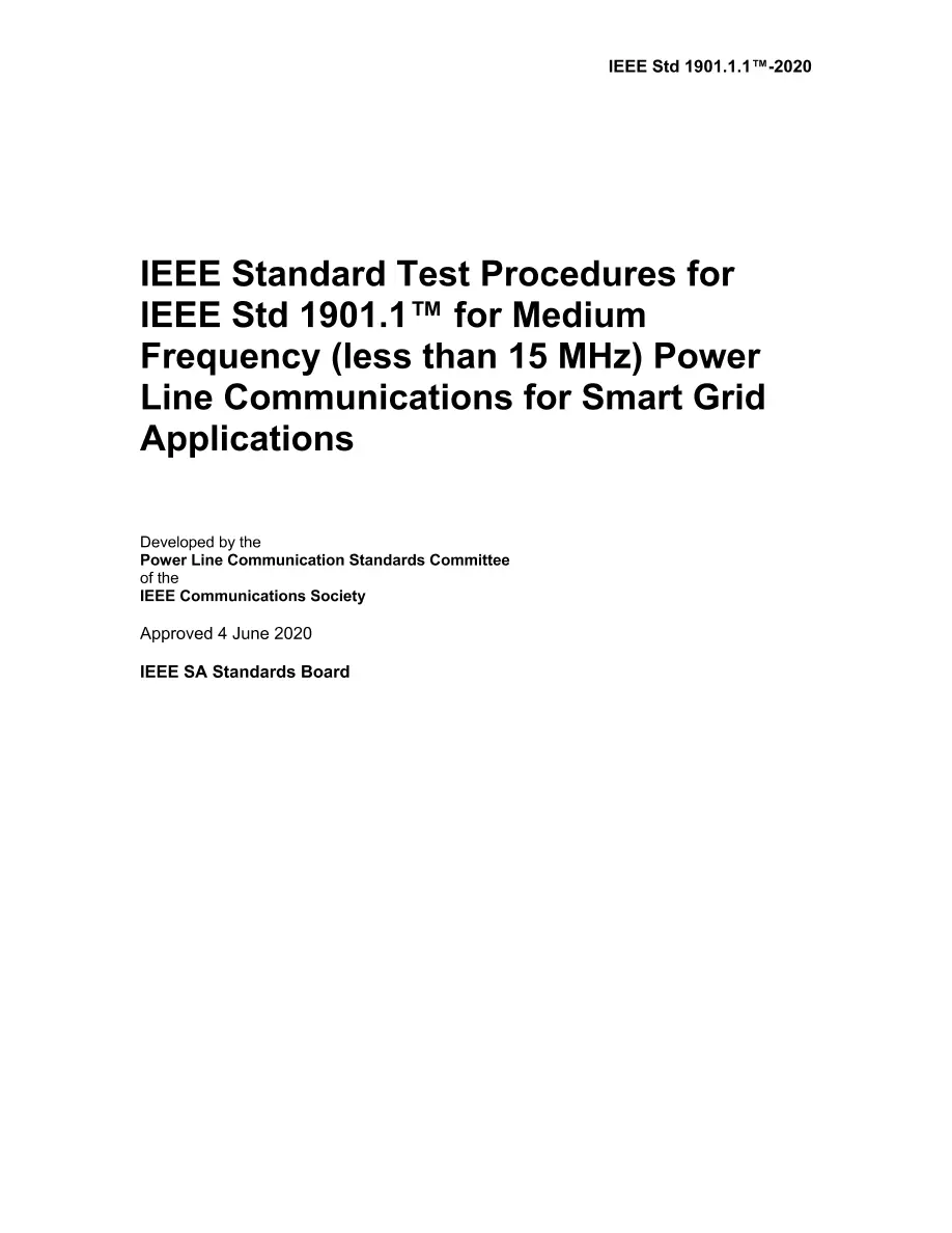 IEEE 1901.1.1-2020 pdf