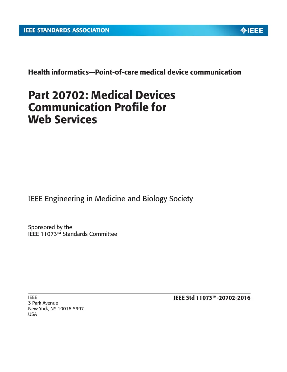 IEEE 11073-20702-2016 pdf