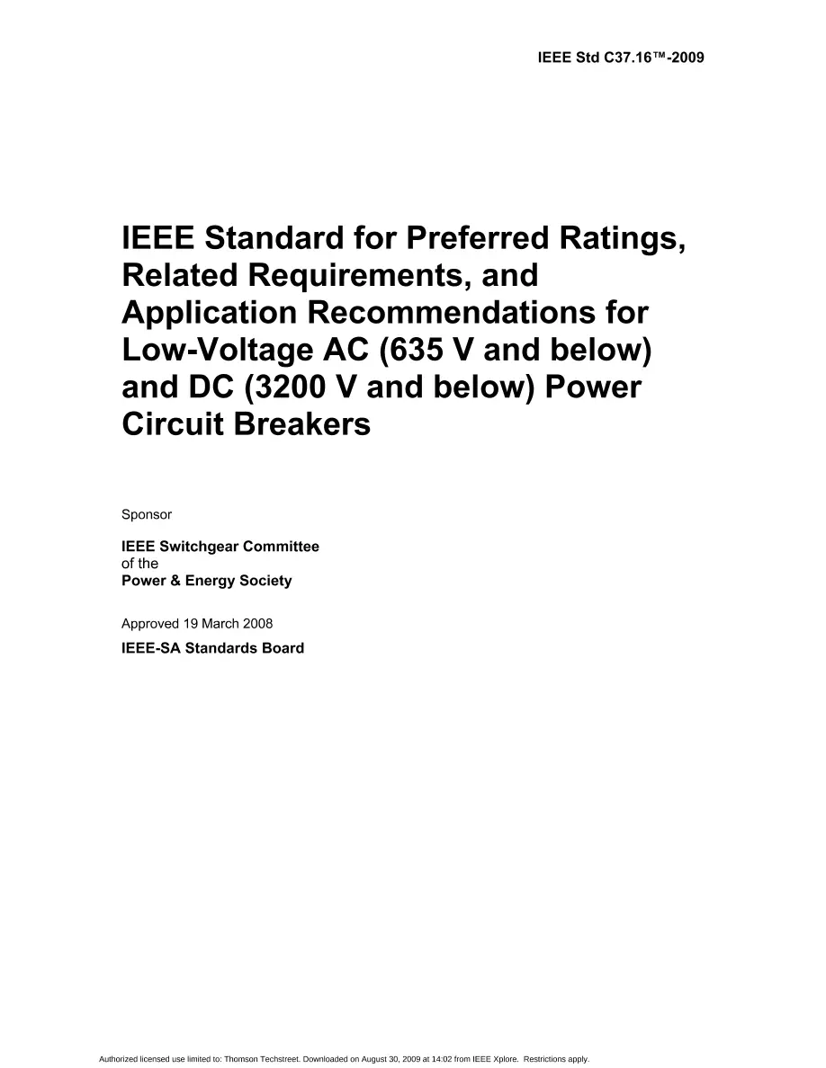 IEEE C37.16-2009 pdf