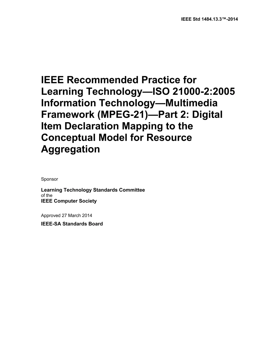 IEEE 1484.13.3-2014 pdf