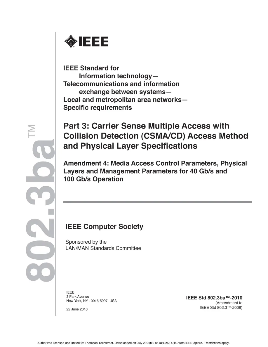 IEEE 802.3ba-2010 pdf