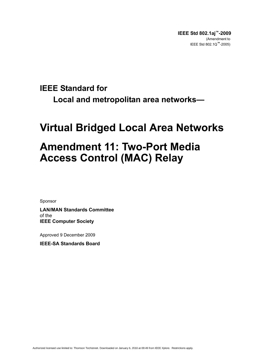 IEEE 802.1aj-2009 pdf