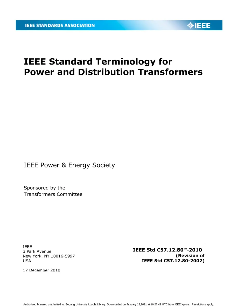 IEEE C57.12.80-2010 pdf