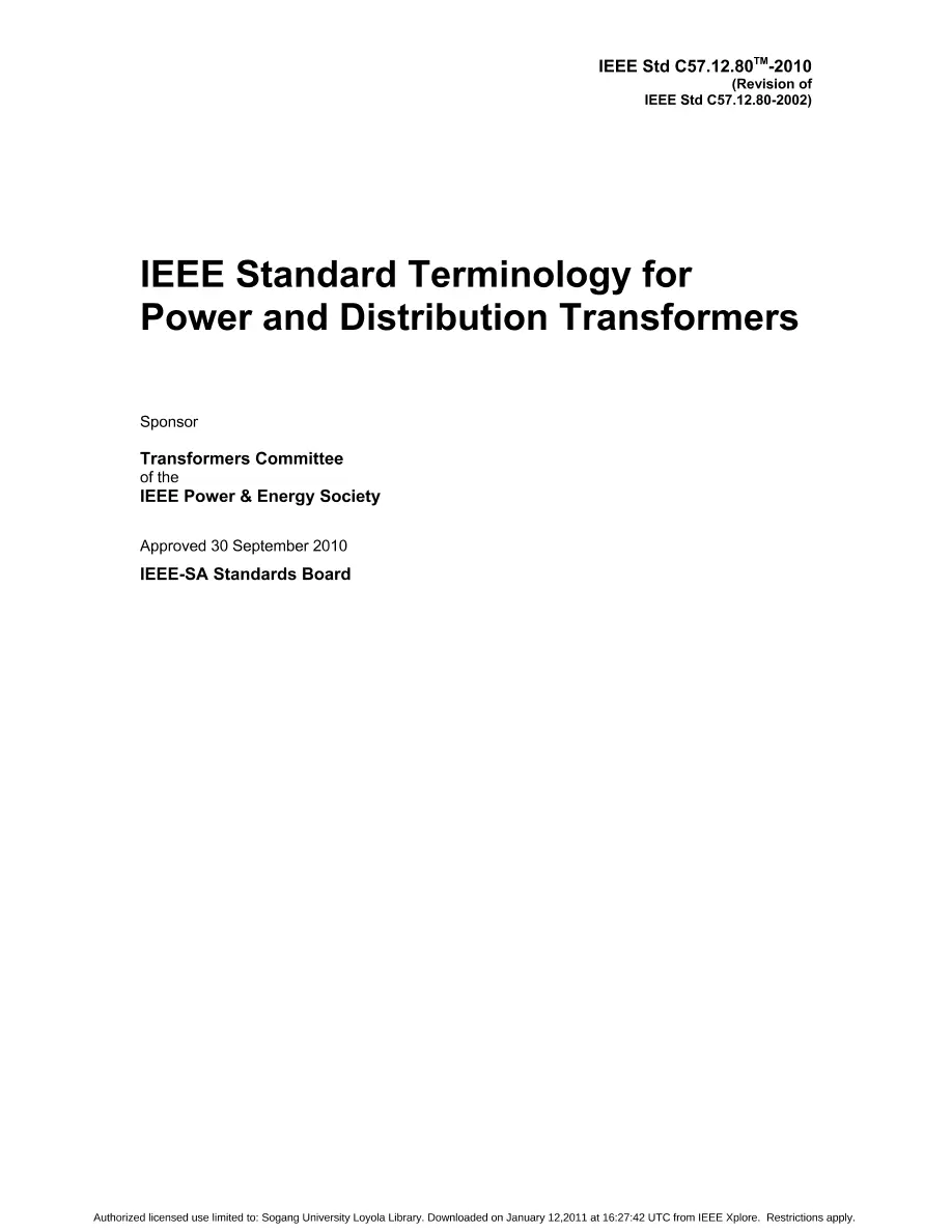 IEEE C57.12.80-2010 pdf