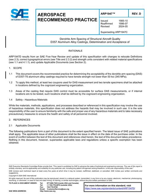 SAE ARP1947D pdf